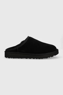 Zdjęcie produktu UGG kapcie zamszowe M Classic Slip-On kolor czarny 1129290.BLK-BLK