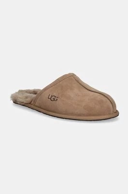 Zdjęcie produktu UGG kapcie zamszowe Scuff kolor beżowy 1101111-CRBO