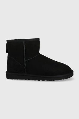 Zdjęcie produktu UGG śniegowce zamszowe Classic Mini męskie kolor czarny