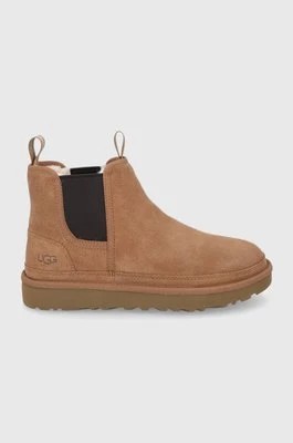 Zdjęcie produktu UGG Sztyblety zamszowe męskie kolor brązowy