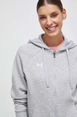 Zdjęcie produktu Under Armour bluza damska kolor szary z kapturem melanżowa