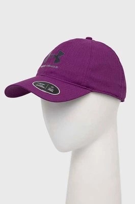 Zdjęcie produktu Under Armour czapka z daszkiem Isochill Armourvent kolor fioletowy z nadrukiem