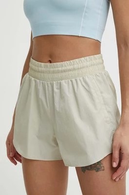 Zdjęcie produktu Under Armour szorty treningowe Flex kolor beżowy gładkie high waist