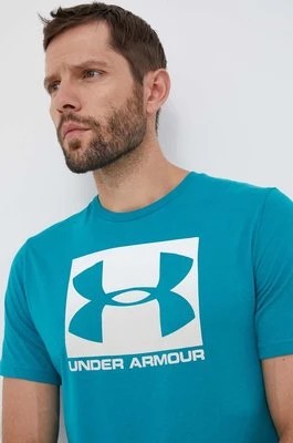 Zdjęcie produktu Under Armour t-shirt męski kolor zielony z nadrukiem 1329581