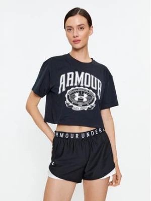 Zdjęcie produktu Under Armour T-Shirt Ua Collegiate Crest Crop Ss 1379402 Czarny Loose Fit