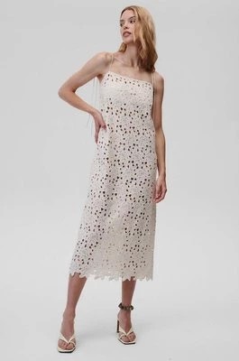 Zdjęcie produktu Undress Code sukienka Hebe kolor biały midi prosta