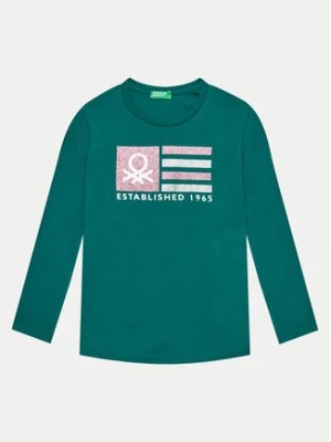 Zdjęcie produktu United Colors Of Benetton Bluzka 3I9WC10JR Zielony Regular Fit