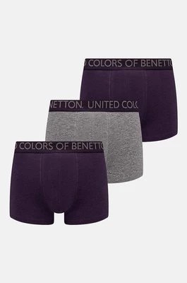 Zdjęcie produktu United Colors of Benetton bokserki 3-pack męskie kolor fioletowy 3OP82X00Y