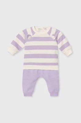 Zdjęcie produktu United Colors of Benetton dres niemowlęcy kolor fioletowy