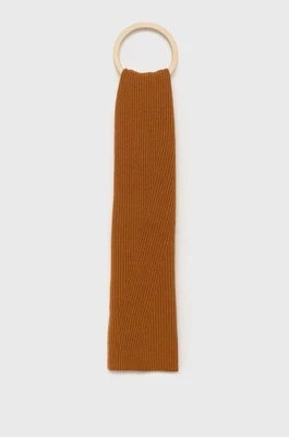 Zdjęcie produktu United Colors of Benetton szalik wełniany kolor brązowy gładki