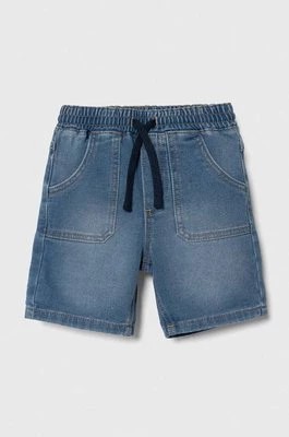 Zdjęcie produktu United Colors of Benetton szorty jeansowe dziecięce kolor niebieski regulowana talia