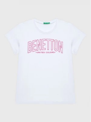 Zdjęcie produktu United Colors Of Benetton T-Shirt 3096C10C8 Biały Regular Fit