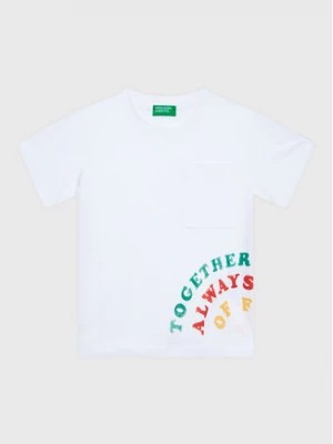 Zdjęcie produktu United Colors Of Benetton T-Shirt 3096G108I Biały Regular Fit