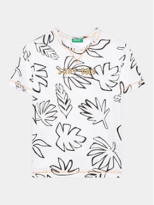 Zdjęcie produktu United Colors Of Benetton T-Shirt 34D3G109I Biały Regular Fit