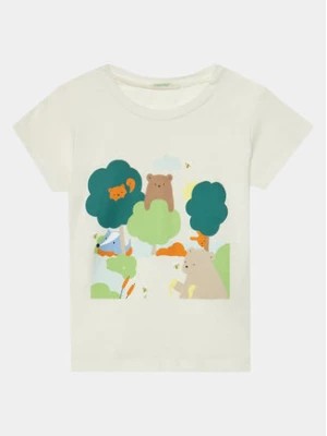 Zdjęcie produktu United Colors Of Benetton T-Shirt 3I1XA104G Écru Regular Fit