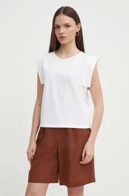 Zdjęcie produktu United Colors of Benetton t-shirt bawełniany damski kolor białyCHEAPER
