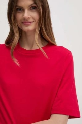 Zdjęcie produktu United Colors of Benetton t-shirt bawełniany kolor czerwony