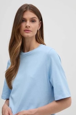 Zdjęcie produktu United Colors of Benetton t-shirt bawełniany kolor niebieski