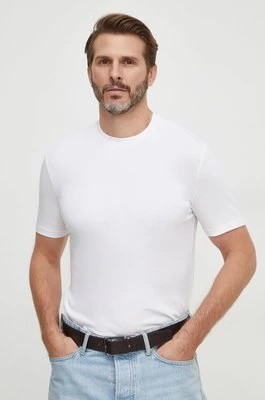 Zdjęcie produktu United Colors of Benetton t-shirt męski kolor biały gładki