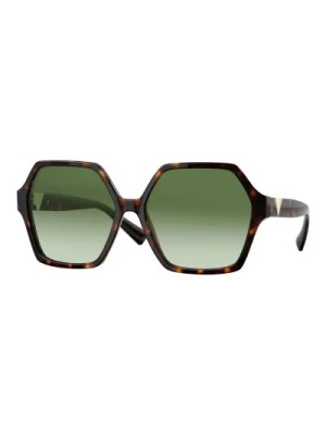 Zdjęcie produktu V Logo Sunglasses Havana/Green Shaded Valentino