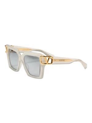 Zdjęcie produktu V-Uno Sunglasses White Yellow Gold Valentino