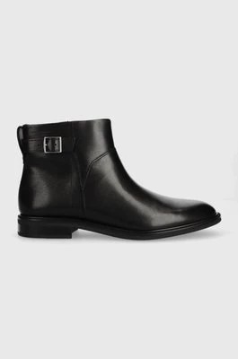 Zdjęcie produktu Vagabond Shoemakers botki skórzane FRANCES 2.0 damskie kolor czarny na płaskim obcasie 5606.101.20