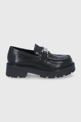 Zdjęcie produktu Vagabond Shoemakers Mokasyny skórzane damskie kolor czarny na platformie