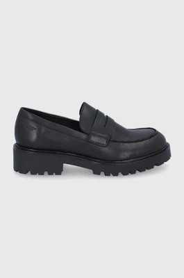Zdjęcie produktu Vagabond Shoemakers Półbuty skórzane damskie kolor czarny na płaskim obcasie