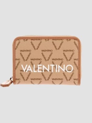Zdjęcie produktu VALENTINO Beżowy mały portfel Liuto Valentino by Mario Valentino