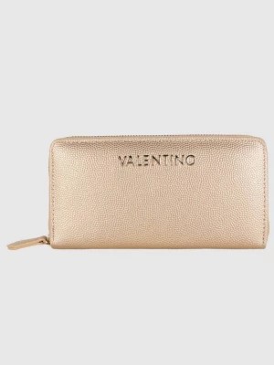 Zdjęcie produktu VALENTINO Duży złoty portfel Divina Zip Around Wallet Valentino by Mario Valentino