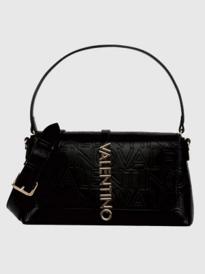 Zdjęcie produktu VALENTINO Logowana czarna torebka Lio Re Flap Bag Valentino by Mario Valentino