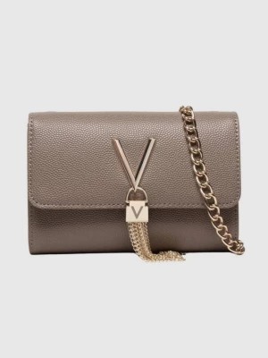 Zdjęcie produktu VALENTINO Mała brązowa kopertówka Divina Pochette Valentino by Mario Valentino