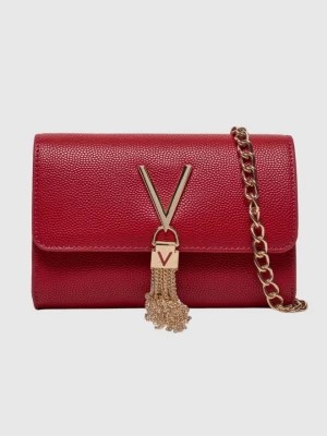 Zdjęcie produktu VALENTINO Mała czerwona kopertówka Divina Pochette Valentino by Mario Valentino