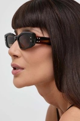 Zdjęcie produktu Valentino okulary przeciwsłoneczne V - QUATTRO damskie kolor brązowy VLS-109C