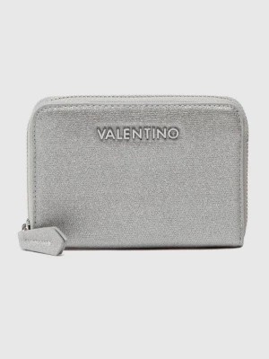 Zdjęcie produktu VALENTINO Zestaw srebrny portfel damski z lusterkiem Valentino by Mario Valentino