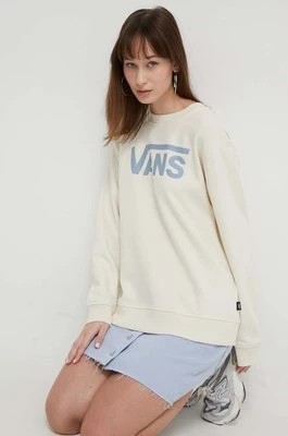 Zdjęcie produktu Vans bluza damska kolor beżowy z nadrukiem