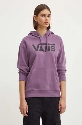 Zdjęcie produktu Vans bluza damska kolor fioletowy z kapturem z nadrukiem VN000A5RCIF1