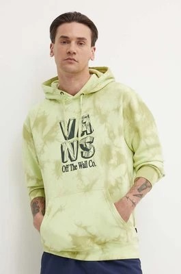Zdjęcie produktu Vans bluza męska kolor zielony z kapturem wzorzysta VN000AB4CLH1