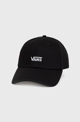 Zdjęcie produktu Vans czapka bawełniana kolor czarny z aplikacją VN0A4UM9Y281-BLACKWHITE