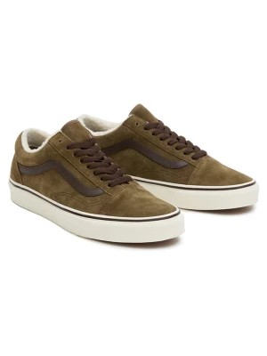 Zdjęcie produktu Vans Skórzane sneakersy "Old Skool" w kolorze khaki rozmiar: 40,5