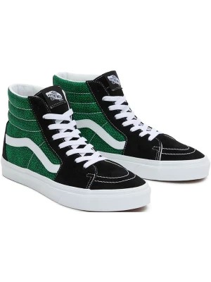 Zdjęcie produktu Vans Skórzane sneakersy "SK8-HI" w kolorze zielono-czarnym rozmiar: 47