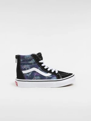 Zdjęcie produktu Vans Skórzane sneakersy "SK8-Hi Zip" w kolorze czarnym ze wzorem rozmiar: 16,5