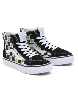 Zdjęcie produktu Vans Skórzane sneakersy "SK8-Hi Zip" w kolorze czarnym ze wzorem rozmiar: 16,5