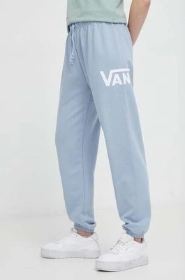 Zdjęcie produktu Vans spodnie dresowe kolor niebieski z nadrukiemCHEAPER