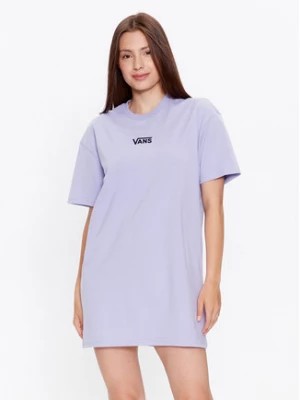 Zdjęcie produktu Vans Sukienka codzienna Wm Center Vee Tee Dress VN0A4RU2 Fioletowy Boyfriend Fit