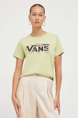 Zdjęcie produktu Vans t-shirt bawełniany kolor zielony