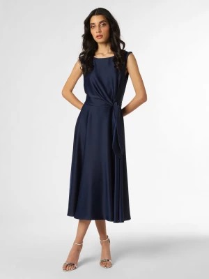 Zdjęcie produktu Vera Mont Damska sukienka wieczorowa Kobiety Satyna niebieski jednolity,