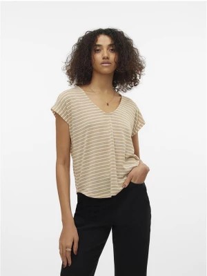 Zdjęcie produktu Vero Moda Koszulka w kolorze beżowym rozmiar: XL
