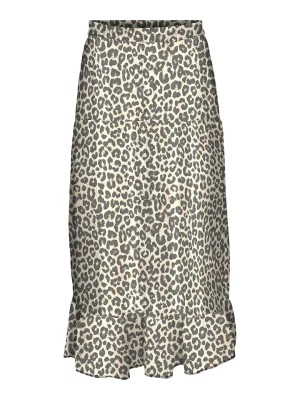 Zdjęcie produktu Vero Moda Spódnica "Milla" w kolorze szaro-kremowym rozmiar: L