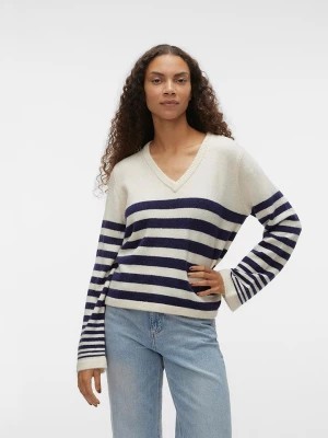 Zdjęcie produktu Vero Moda Sweter "Hurricane" w kolorze beżowo-brązowym rozmiar: M